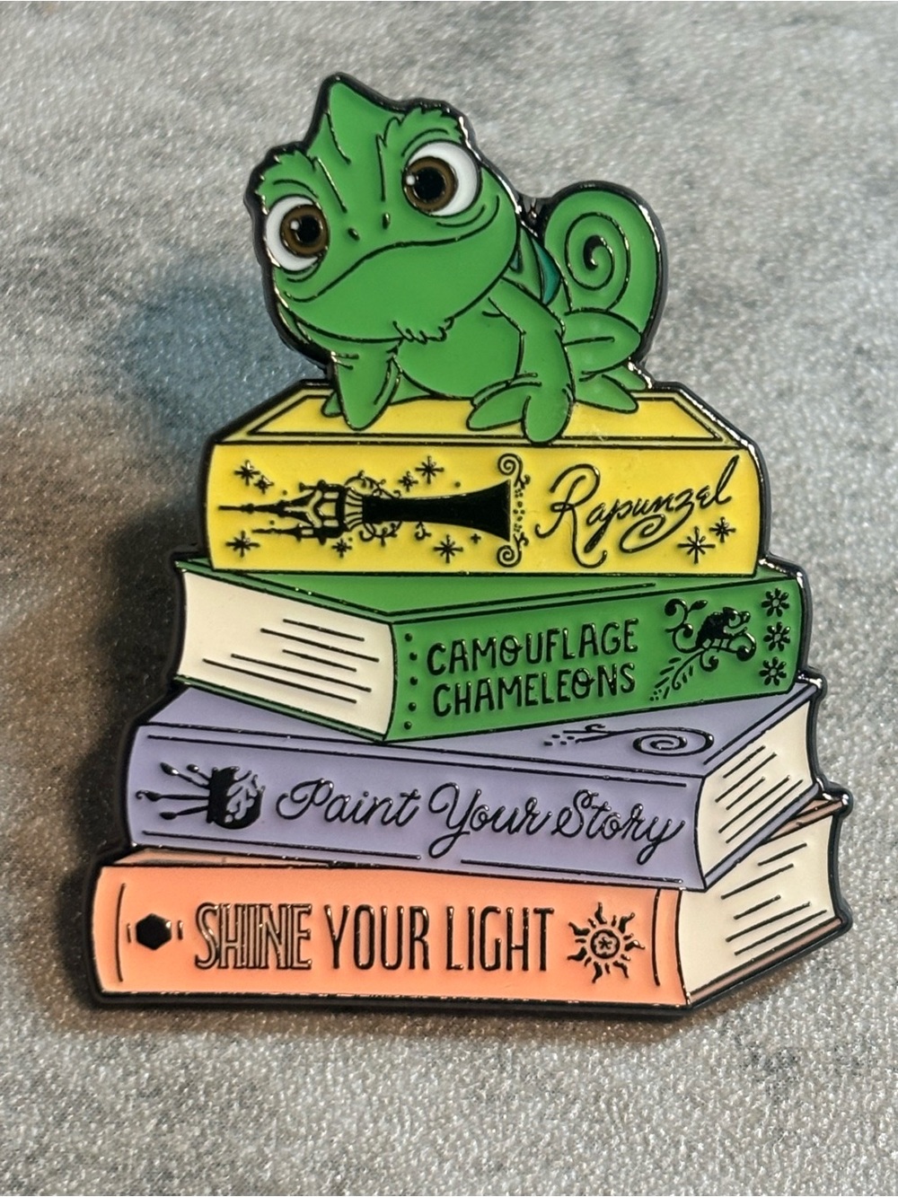 Pascal Loungefly Disney Princess Sidekick Book Stack Blind Box Pin